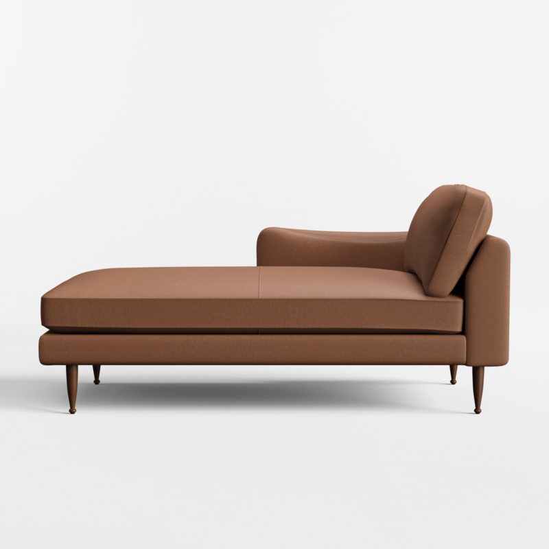 Cosgrove Leather Left-Arm Chaise Lounge Sectional Piece - image 0 of 2