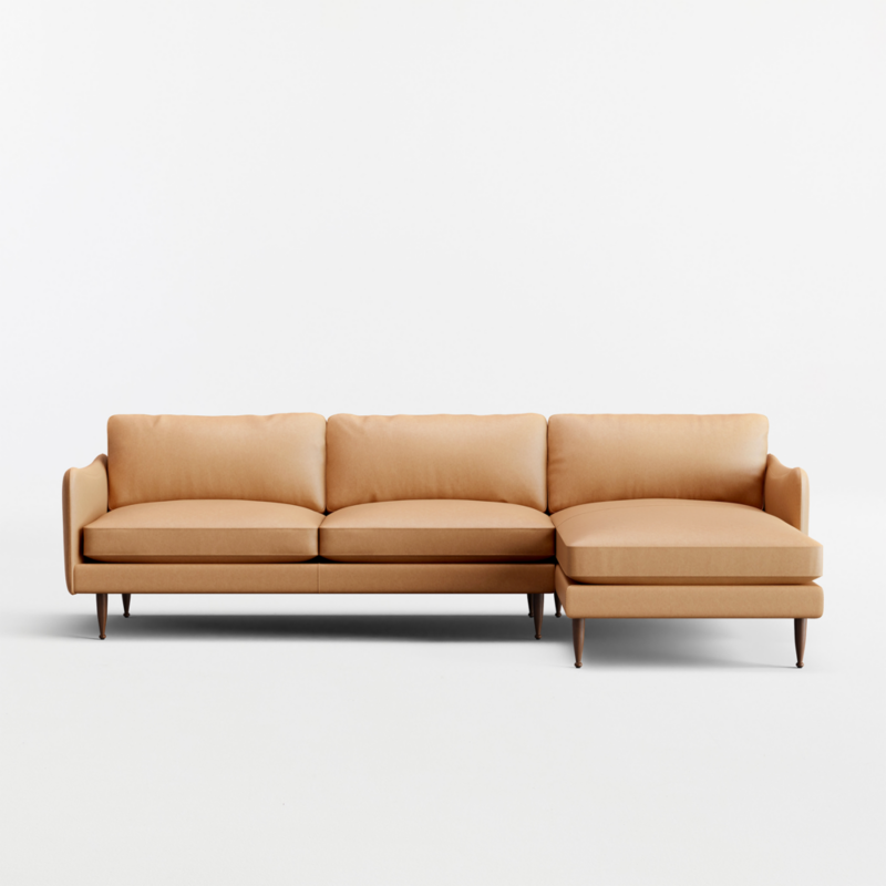 Cosgrove Leather 2-Piece Sectional Sofa with Chaise Lounge - image 0 of 6