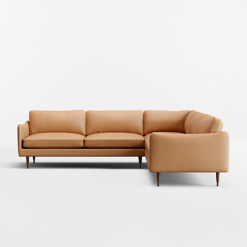 Cosgrove Leather 3-Piece L-Shaped Sectional Sofa - image 3 of 5