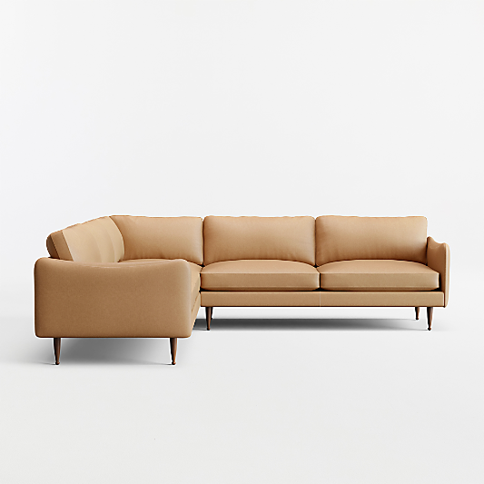 Cosgrove Leather 3-Piece L-Shaped Sectional Sofa