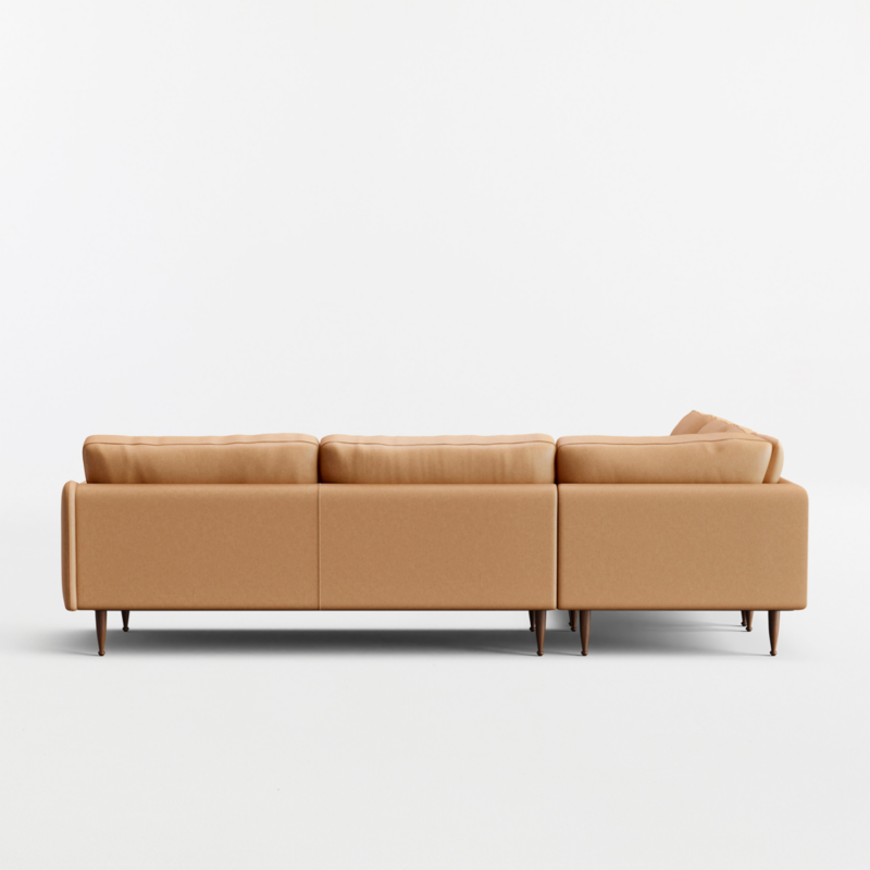 Cosgrove Leather 3-Piece L-Shaped Sectional Sofa - image 4 of 5
