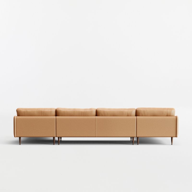 View Cosgrove Leather 3-Piece U-Shaped Sectional Sofa with Double Chaise Lounge - image 5 of 5