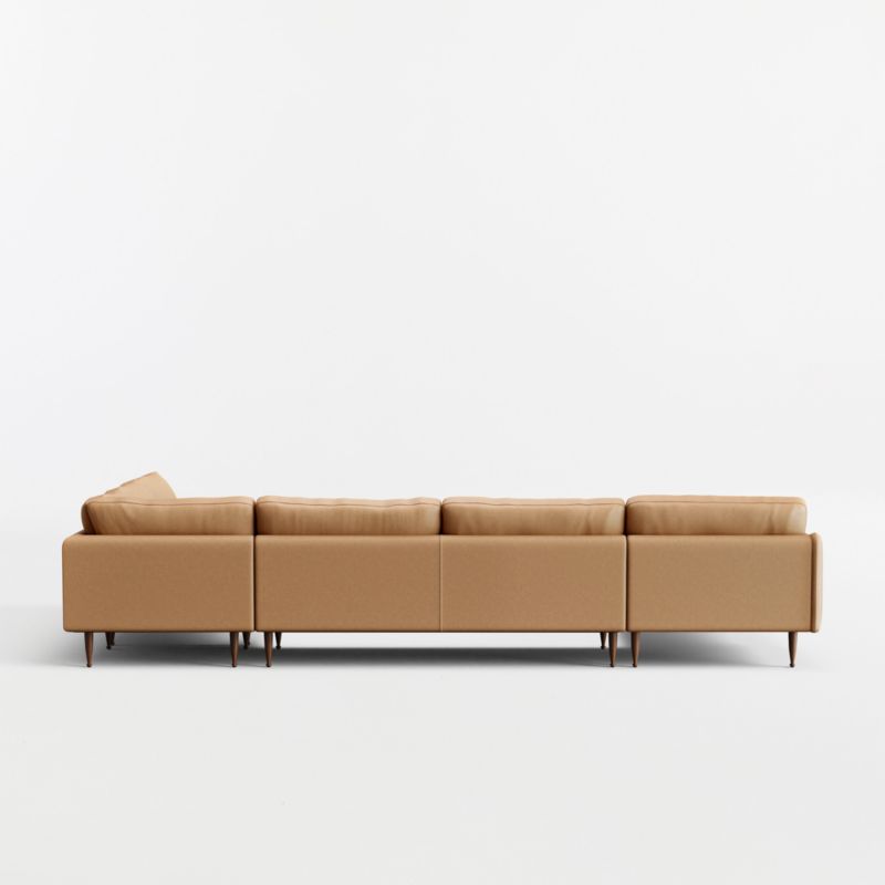 View Cosgrove Leather 4-Piece L-Shaped Sectional Sofa with Chaise Lounge - image 5 of 5
