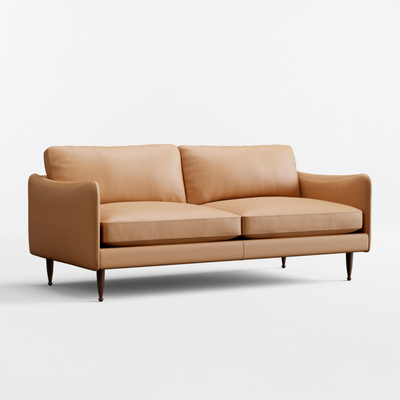 Cosgrove 76" Leather Apartment Sofa - image 3 of 6