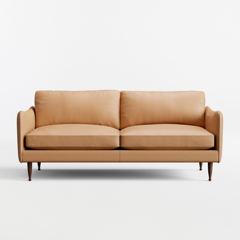 Cosgrove 76" Leather Apartment Sofa - image 0 of 6
