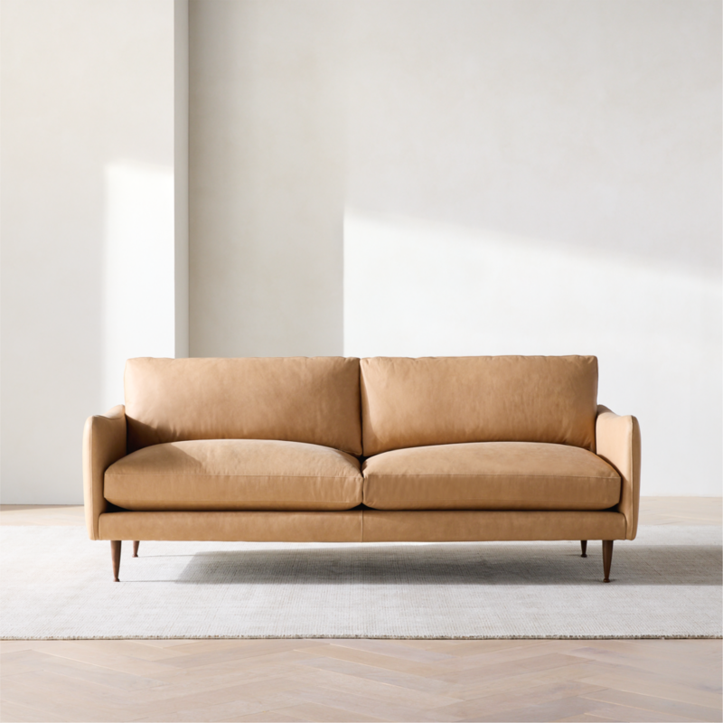 Cosgrove 86" Leather Sofa - image 2 of 6