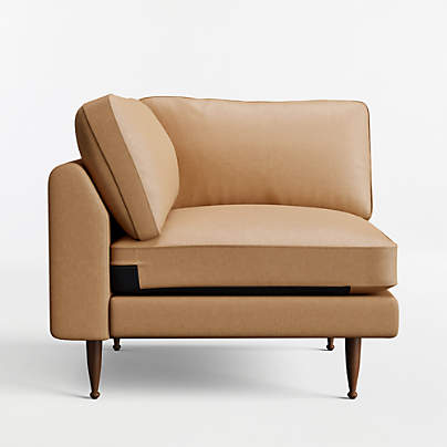 Cosgrove Leather Corner Chair Sectional Piece