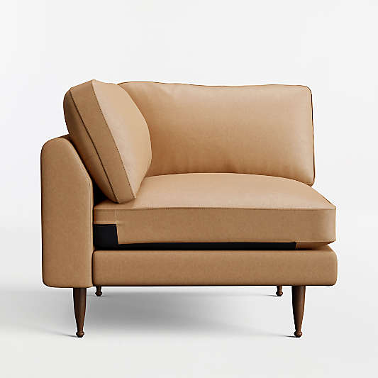 Cosgrove Leather Corner Chair Sectional Piece