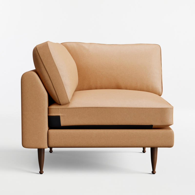 Cosgrove Leather Corner Chair Sectional Piece - image 0 of 2