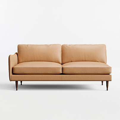 Cosgrove Leather Left-Arm Sofa Sectional Piece