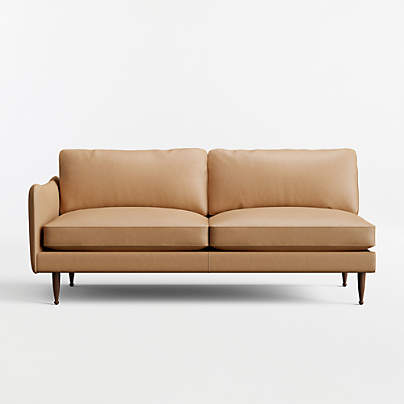 Cosgrove Leather Left-Arm Sofa Sectional Piece