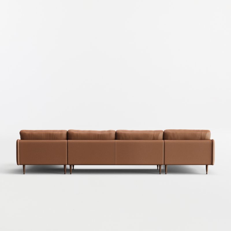View Cosgrove Leather 3-Piece U-Shaped Sectional Sofa with Double Chaise Lounge - image 6 of 6