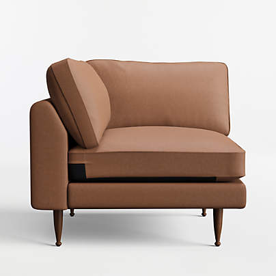 Cosgrove Leather Corner Chair Sectional Piece