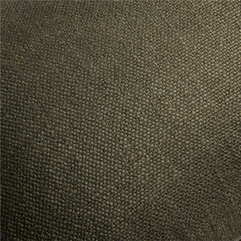 Casual Textured Fringe 23"x23" Burnt Green Throw Pillow Cover - image 2 of 6