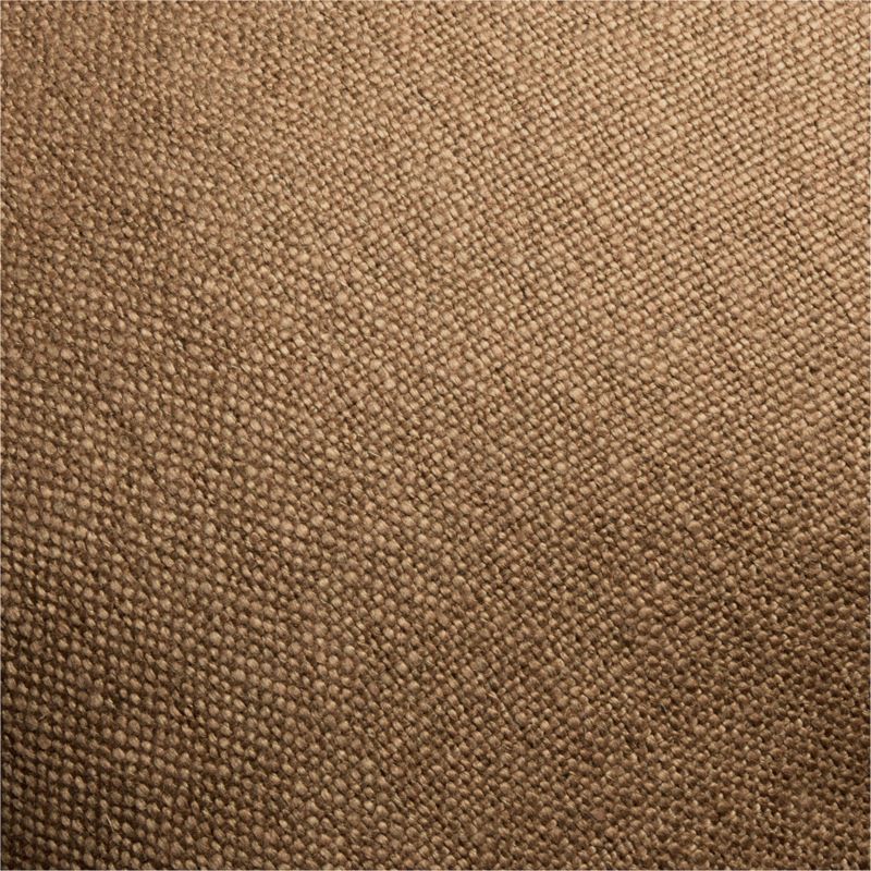 Casual Textured Fringe 23"x23" Camel Tan Throw Pillow Cover with Down-Alternative Insert - image 2 of 4