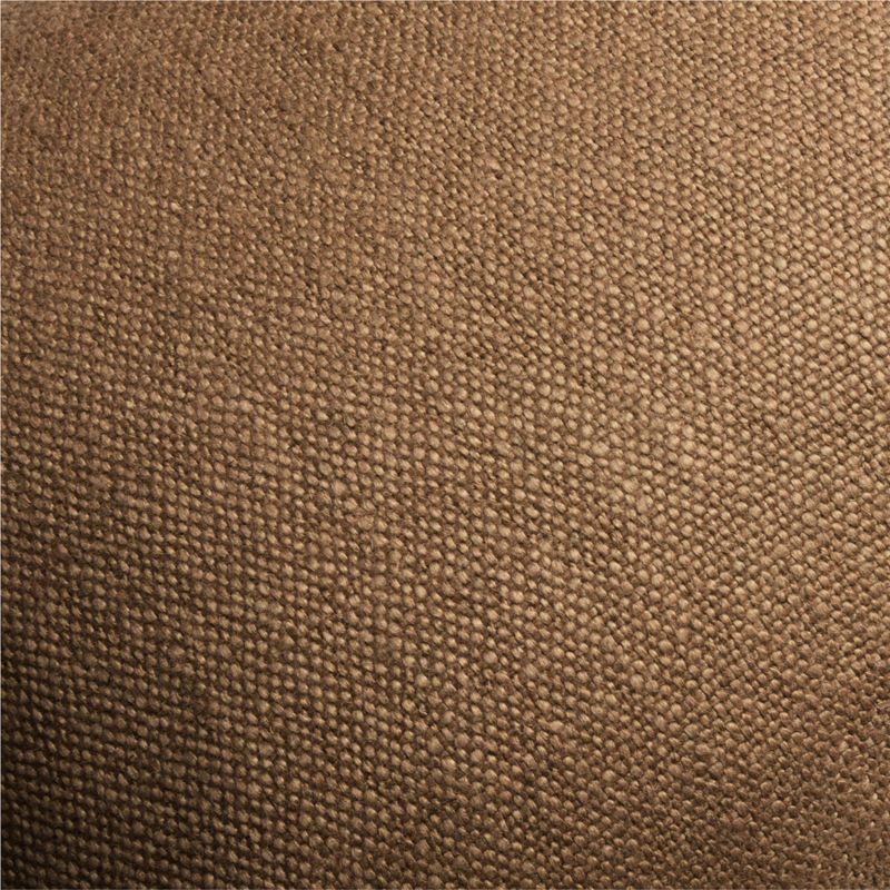 Casual Textured Fringe 24"x16" Camel Tan Throw Pillow Cover with Down-Alternative Insert - image 1 of 5