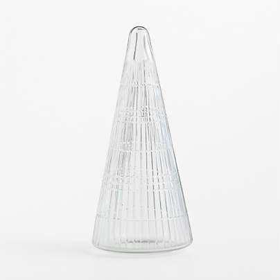 Elegant Cut Glass Christmas Tree, Large 13.5"