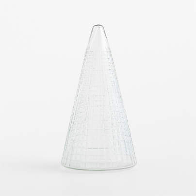 Elegant Cut Glass Christmas Tree, Medium 11.5"