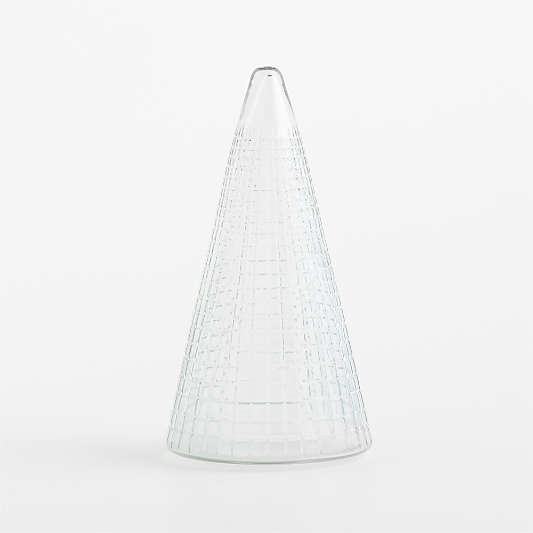Elegant Cut Glass Christmas Tree, Medium 11.5"