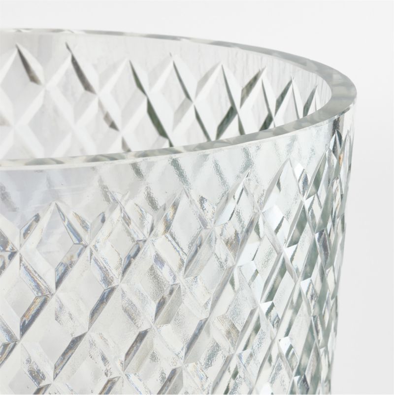 Elegant Cut Glass Large Hurricane 11" - image 3 of 5