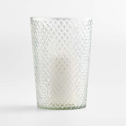 Elegant Cut Glass Large Hurricane 11"