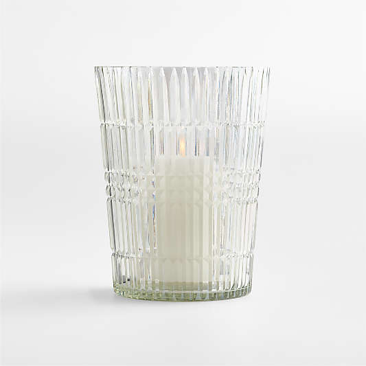 Elegant Cut Glass Medium Hurricane 7.5"