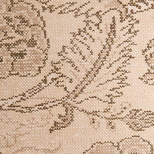Coates Performance Traditional Handknotted Beige Rug Swatch 12"x18"