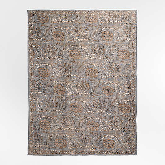 Coates Performance Traditional Handknotted Blue Rug