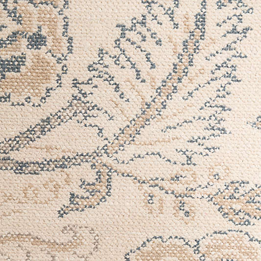 Coates Performance Traditional Handknotted Ivory Rug Swatch 12"x18"