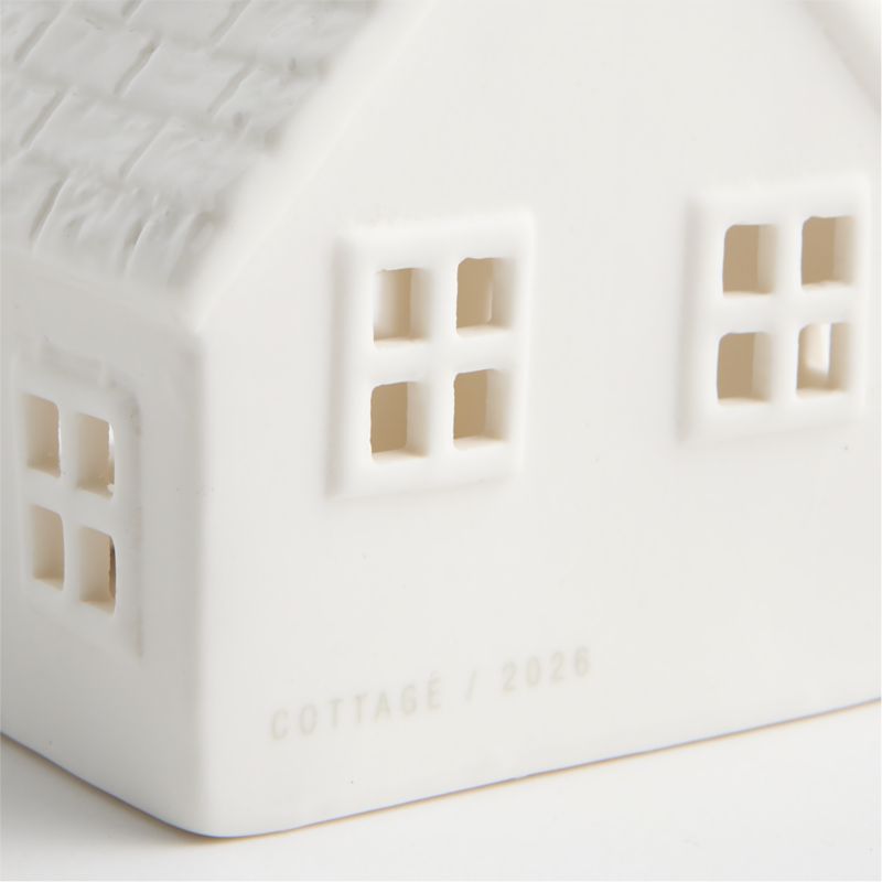 Cotswold Village Ceramic White Cottage - image 4 of 5