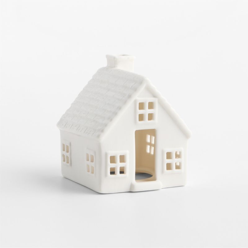 Cotswold Village Ceramic White Cottage - image 3 of 5