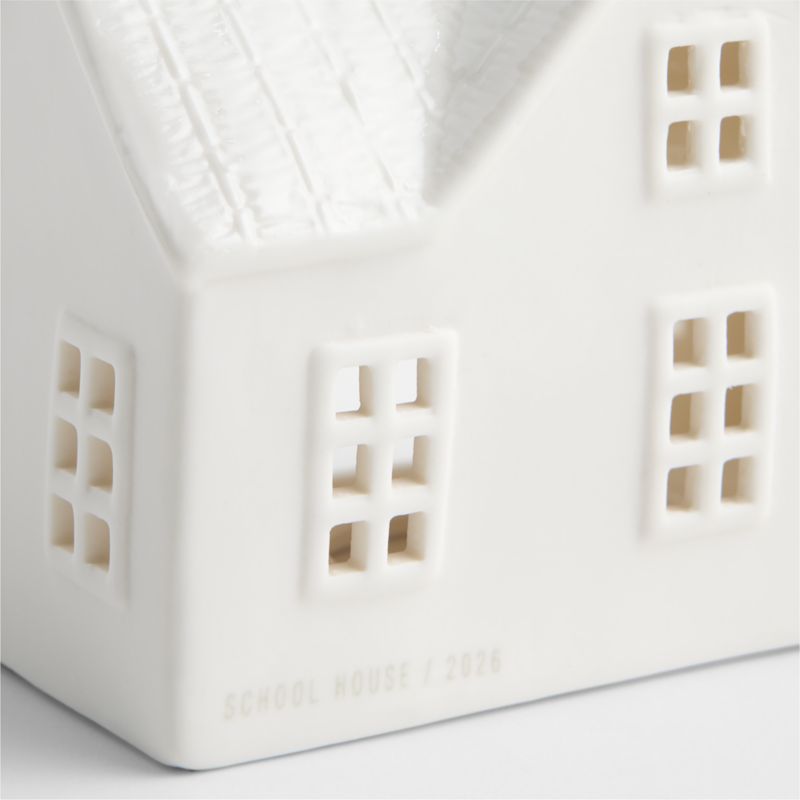 Cotswold Village Ceramic White School House - image 4 of 5