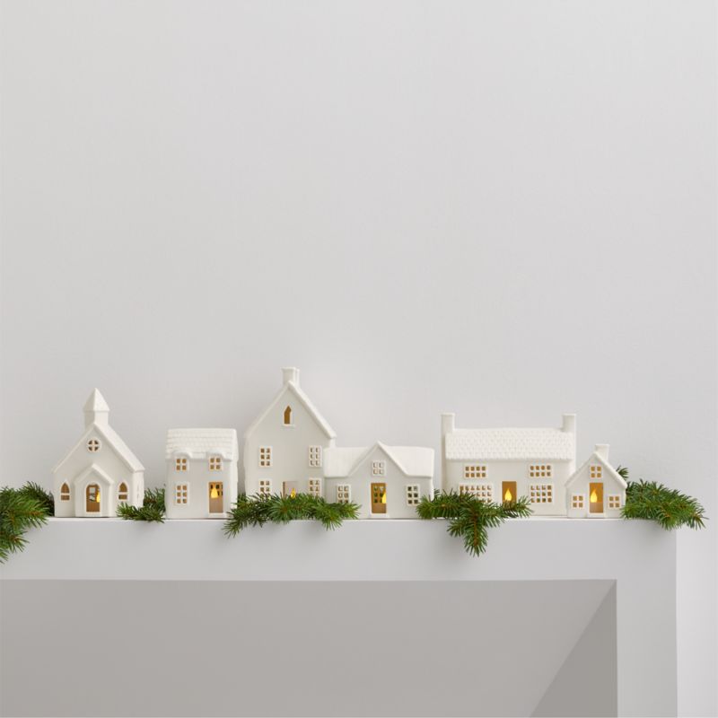 Cotswold Village Ceramic White Church - image 1 of 5