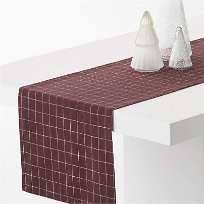 Cotswold Red Plaid 108" Table Runner