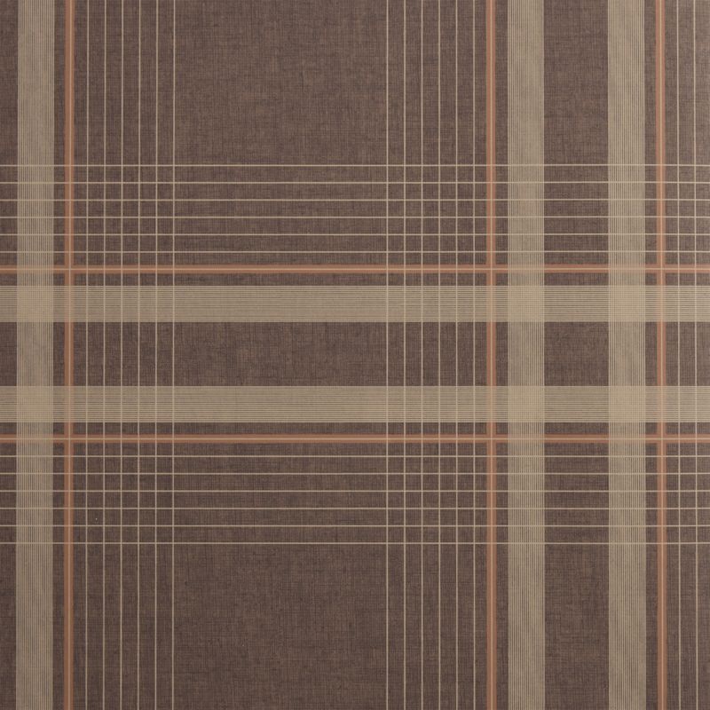 Cotswold Deep Brown Plaid Wallpaper - image 1 of 2