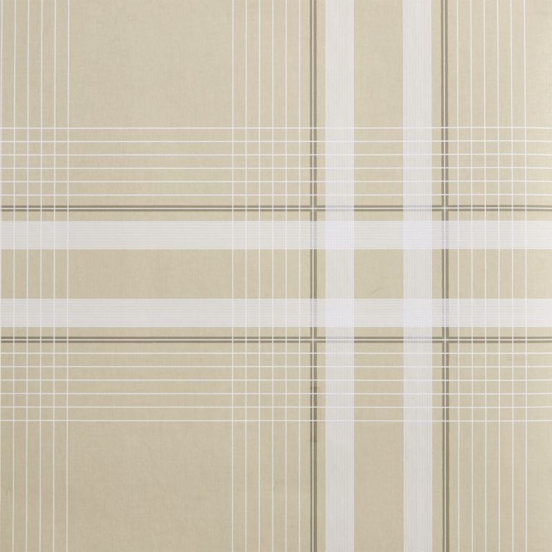 Cotswold Natural Plaid Wallpaper - image 1 of 2