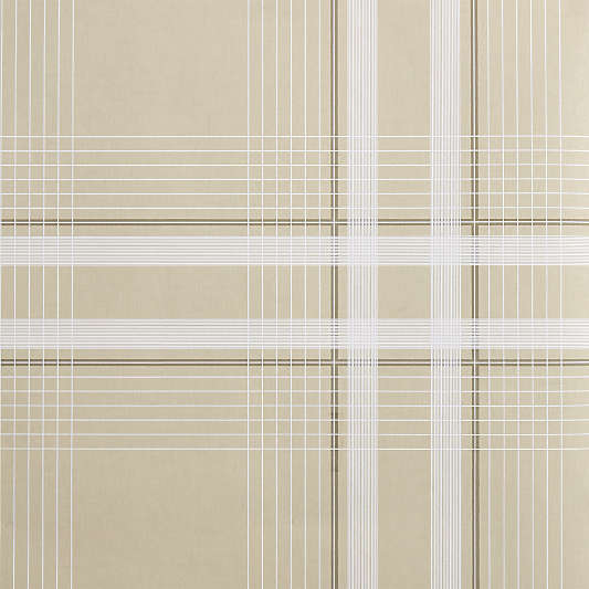 Cotswold Natural Plaid Wallpaper