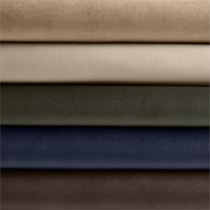 Sierra Tan Cotton Velvet Window Curtain Panel 48"x96" - image 2 of 7
