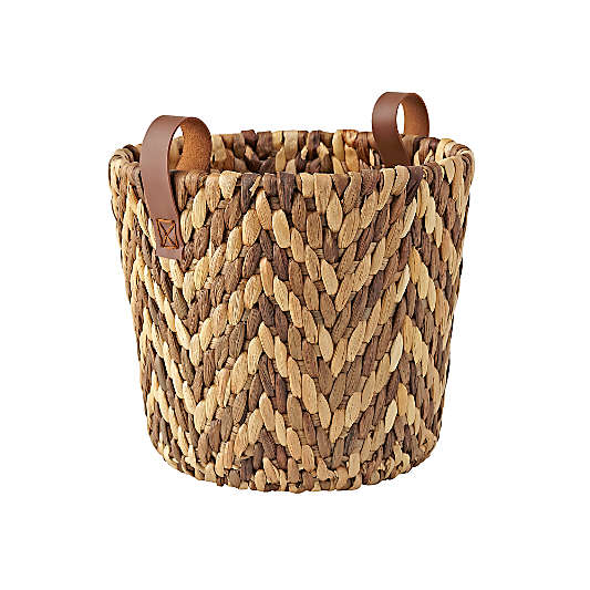 Sepia Storage Woven Round Bin