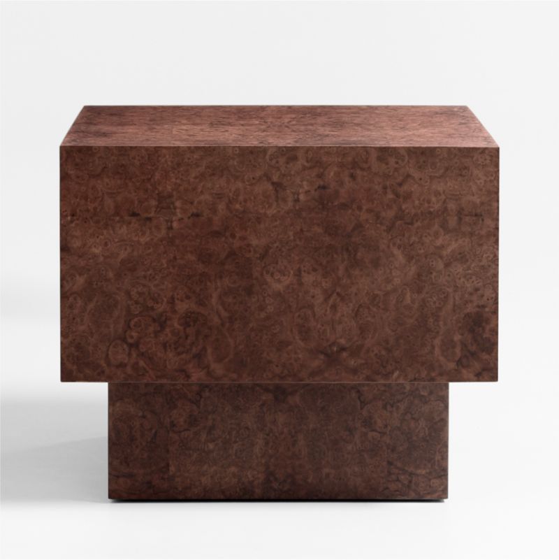 Cubist Burl End Table, Set of 2