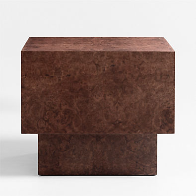 View Cubist Burl End Table details