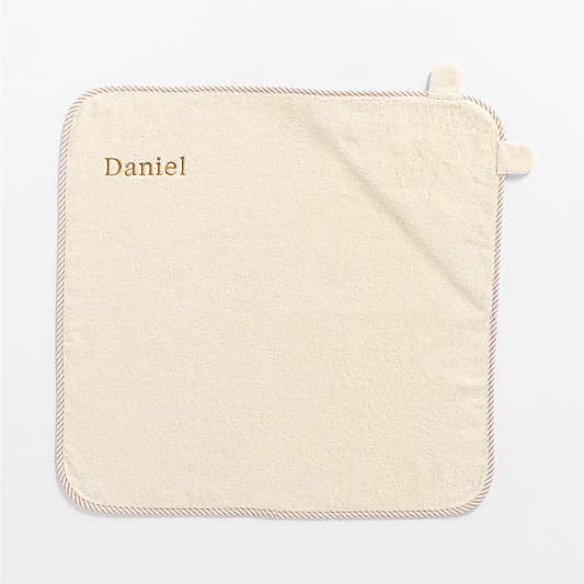 Cuddle Bear Undyed Organic Cotton Hooded Baby Towel