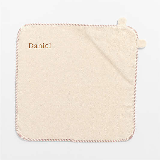 Cuddle Bear Undyed Organic Cotton Hooded Baby Towel