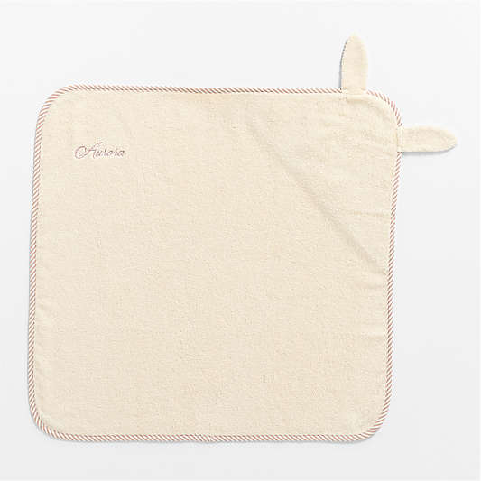 Cuddle Bunny Undyed Organic Cotton Hooded Baby Towel