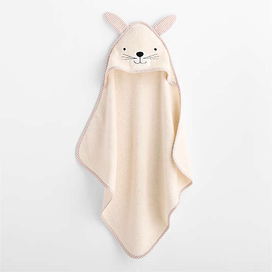 Cuddle Bunny Undyed 100% Organic Cotton Hooded Baby Towel