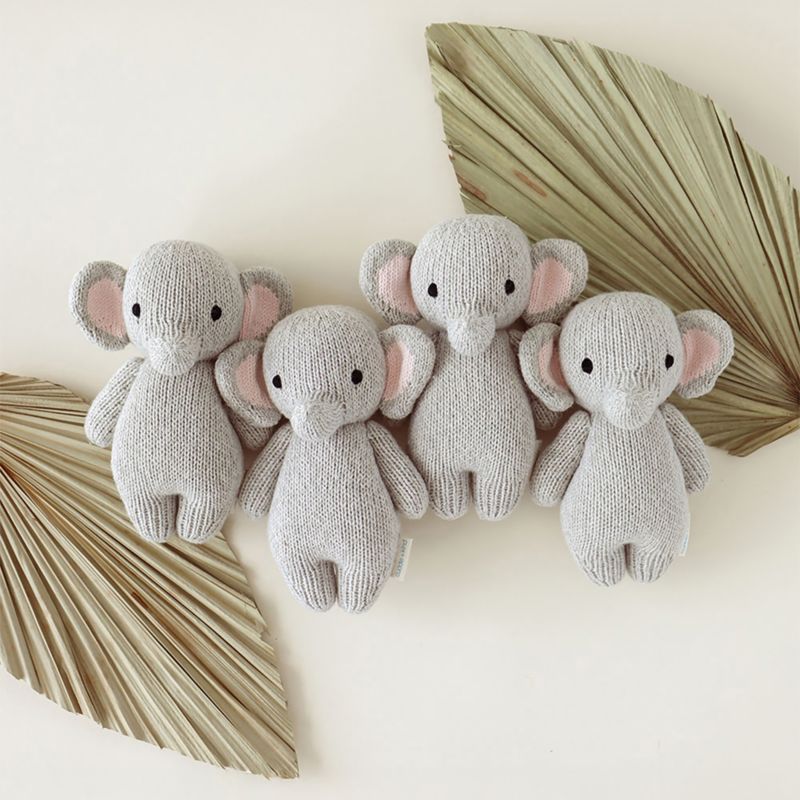 Cuddle+Kind Baby Elephant Yarn Doll - image 1 of 11
