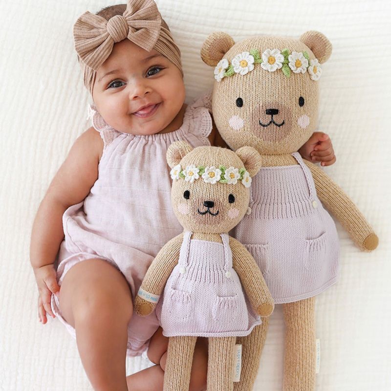 Cuddle+Kind Little Olivia Honey Bear Yarn Doll - image 1 of 12