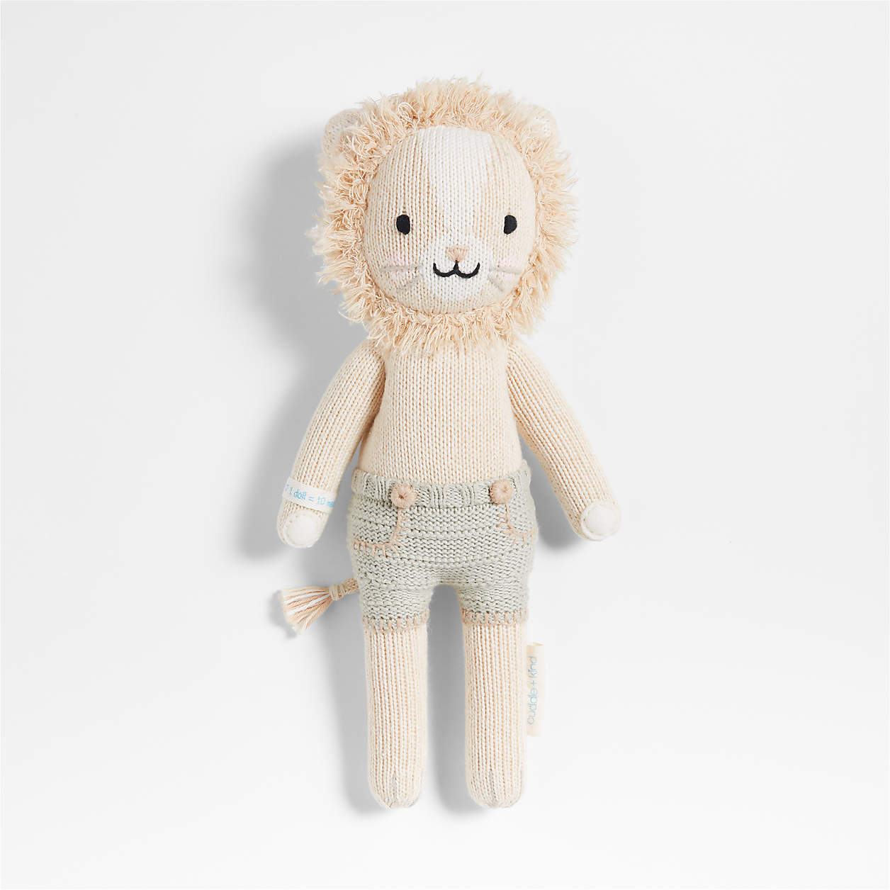 Cuddle+Kind Sawyer Lion Yarn Doll Crate & Kids Canada