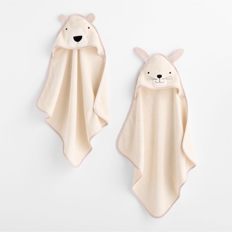 Cuddle Bear Undyed Organic Cotton Hooded Baby Towel - image 3 of 7