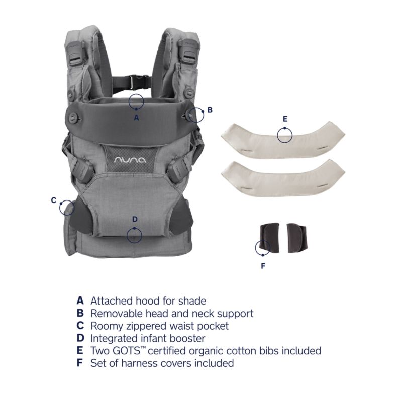 Nuna cudl™ 4-in-1 Softened Thunder Grey Baby Carrier - image 8 of 8